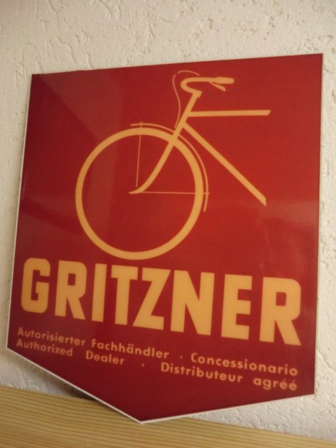 Gritzner Werbeschild für Fahrräder